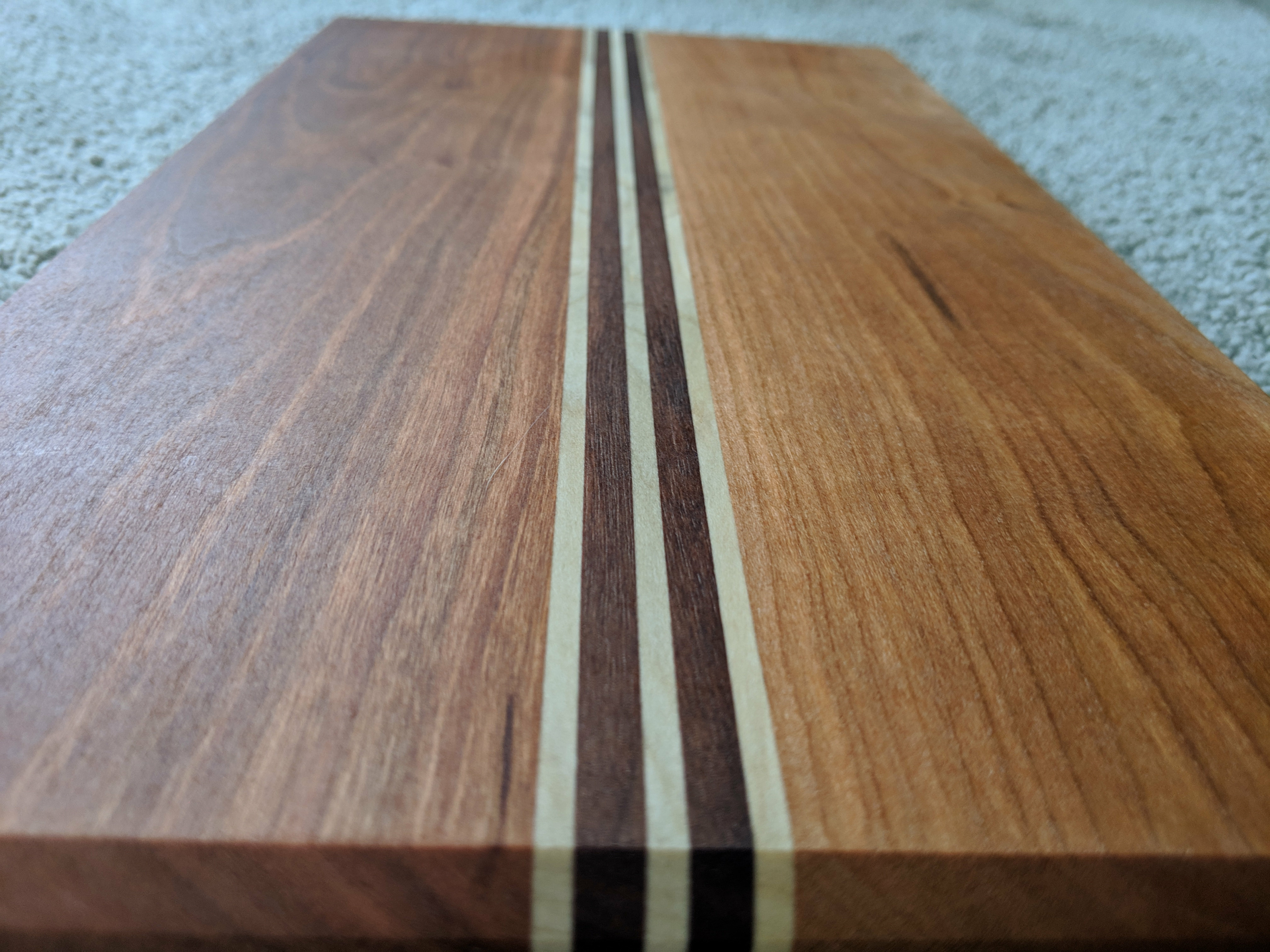 Cutting Board: Cherry and Maple Mini 8″ x 6″ x 1.5″ | Furst Woodworks